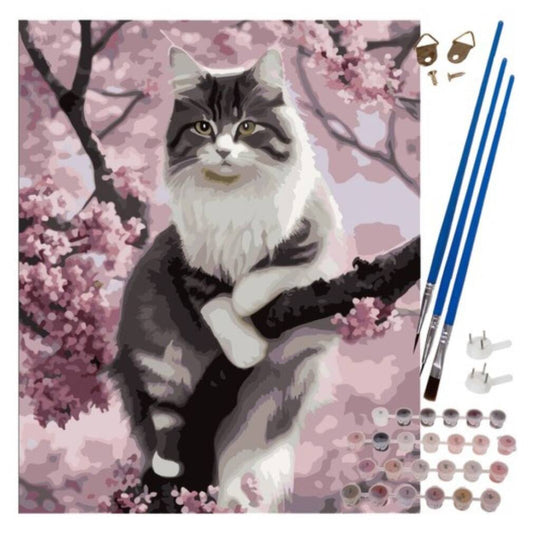 Glezno pēc skaitļiem - kaķēns