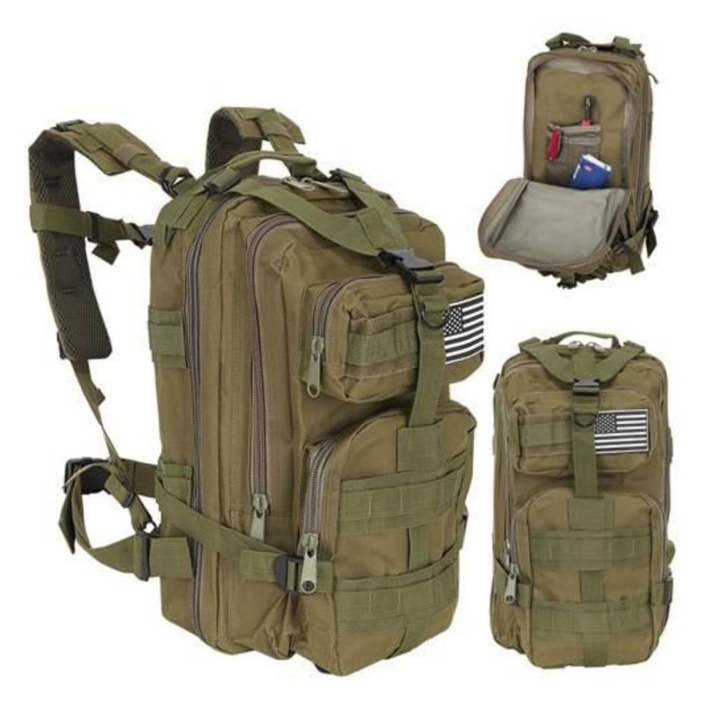 Maza zaļa militārā mugursoma