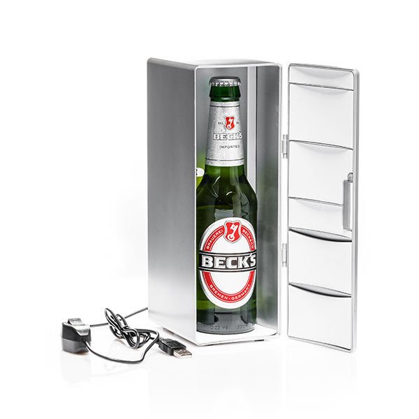 Mini ledusskapis pudelei, USB