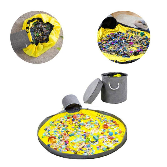 Rotaļlietu/kluču grozs ar paklājiņu