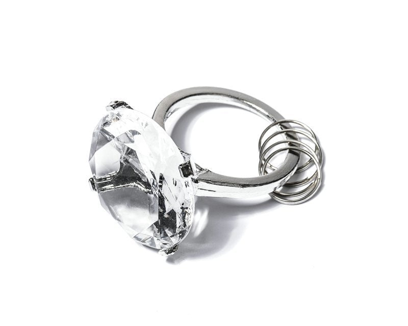 Atslēgu piekariņš "Dimanta gredzens" - caurspīdīgs