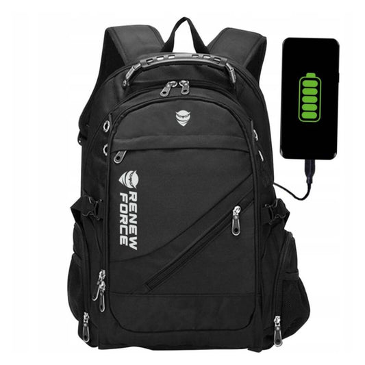 XXL City mugursoma ar USB portu