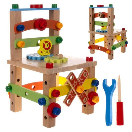 Koka montāžas krēsls