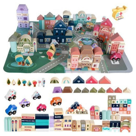 Koka bloki - pilsēta