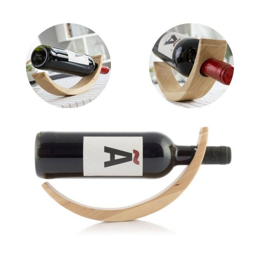 Koka vīna pudeles turētājs