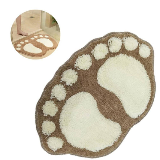 Brūns vannas istabas paklājs