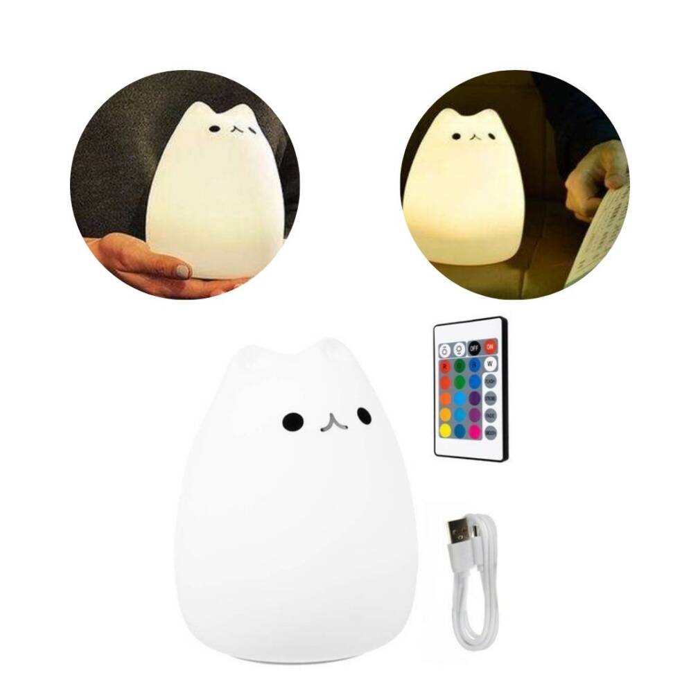 Led naktslampa - kaķēns