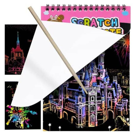 Noskrāpējamu lokšņu komplekts + koka irbulis