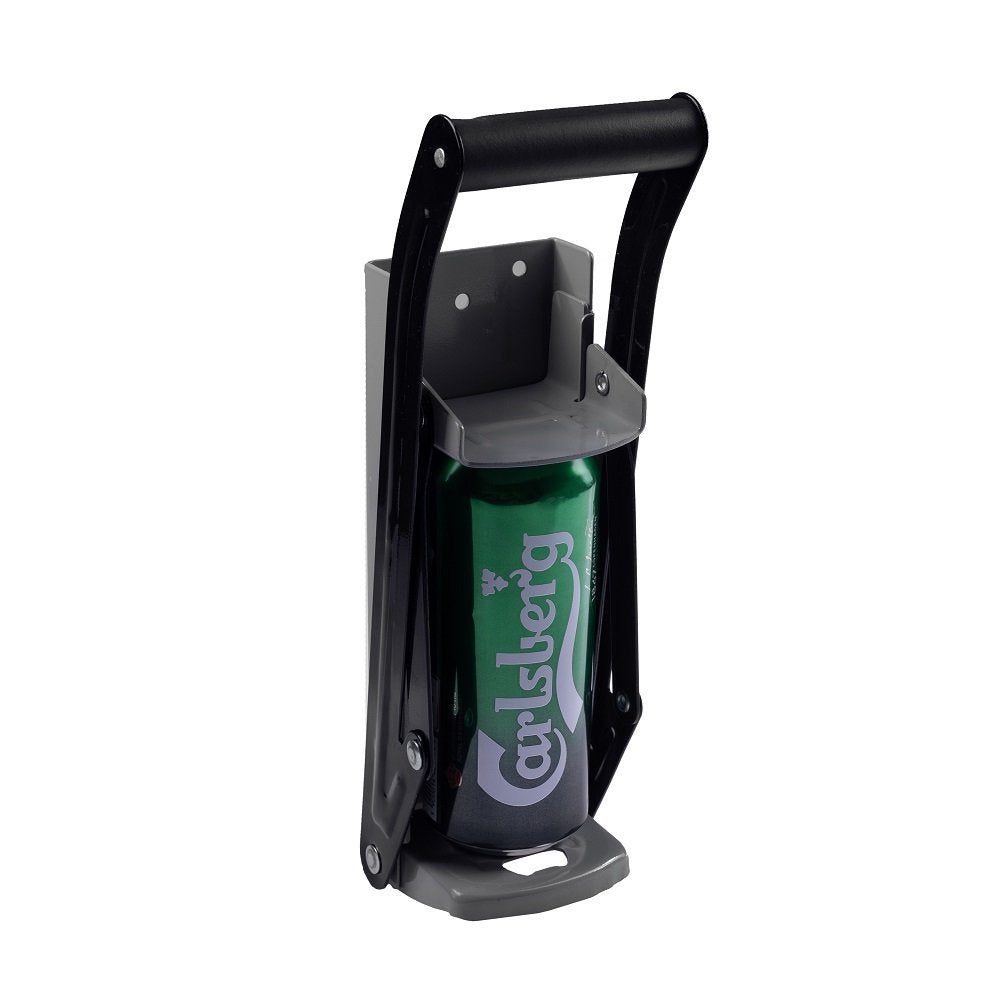 Skārdeņu atkritumu saspiedējs, pudeļu attaisāmais 2in1