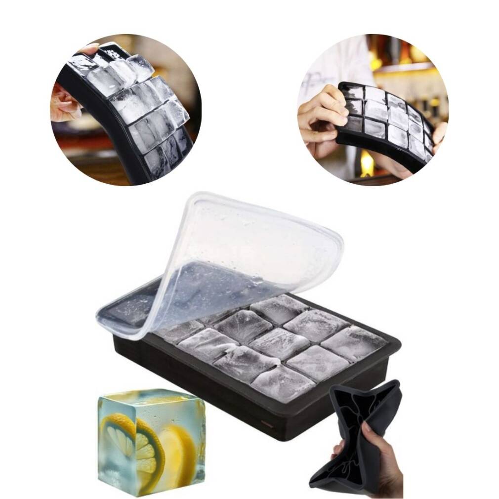 Silikona ledus kubiņu veidne