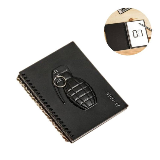 Piezīmju bloks ar granātas dizainu.