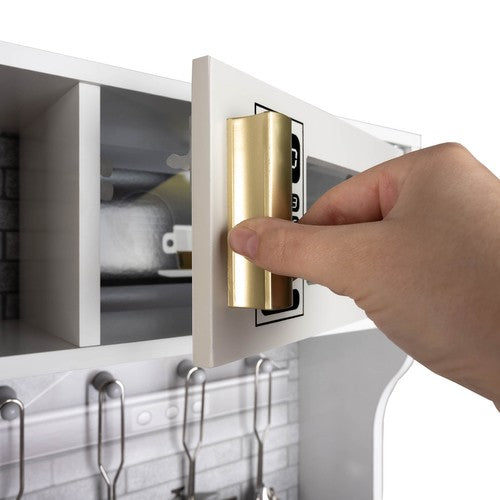 Koka virtuve - balta/zelta