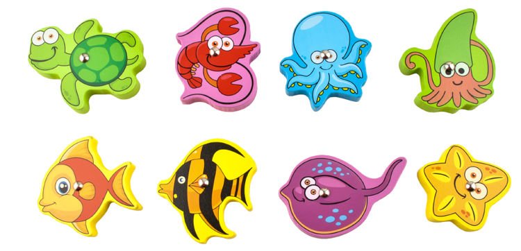 Magnētiskā puzle "Zivis"