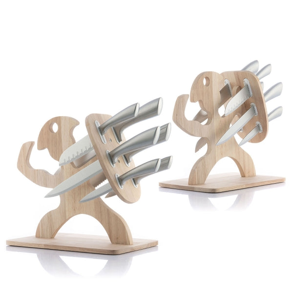 Nažu komplekts ar koka statīvu