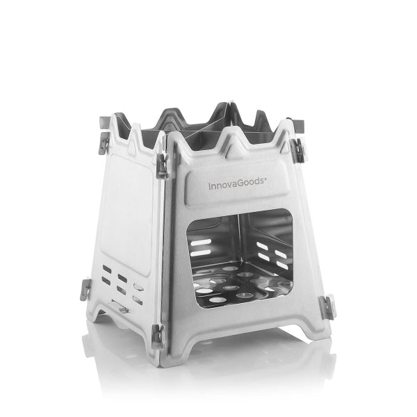 Salokāma tērauda kempinga plīts