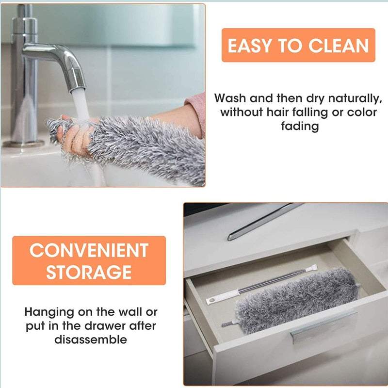 Teleskopiskā Putekļu Slota 280cm