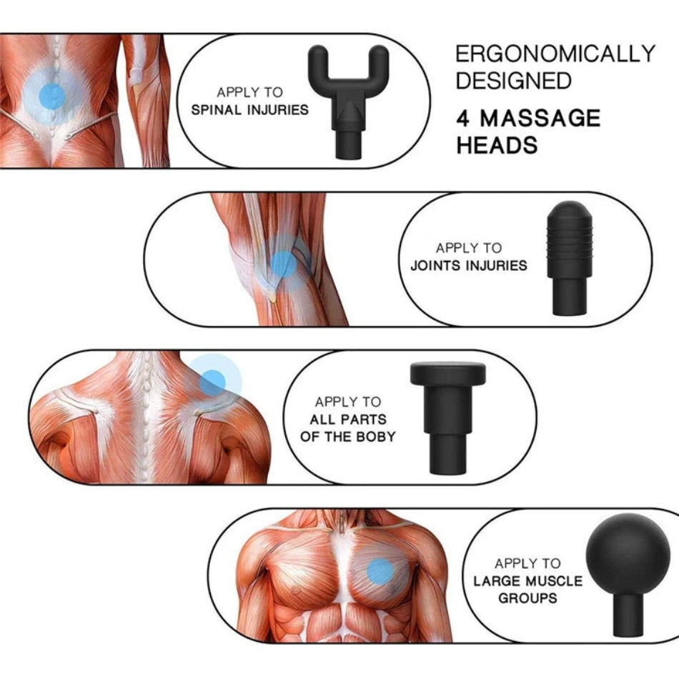 Masāžas trieciena pistole, bezvadu muskuļu masieris