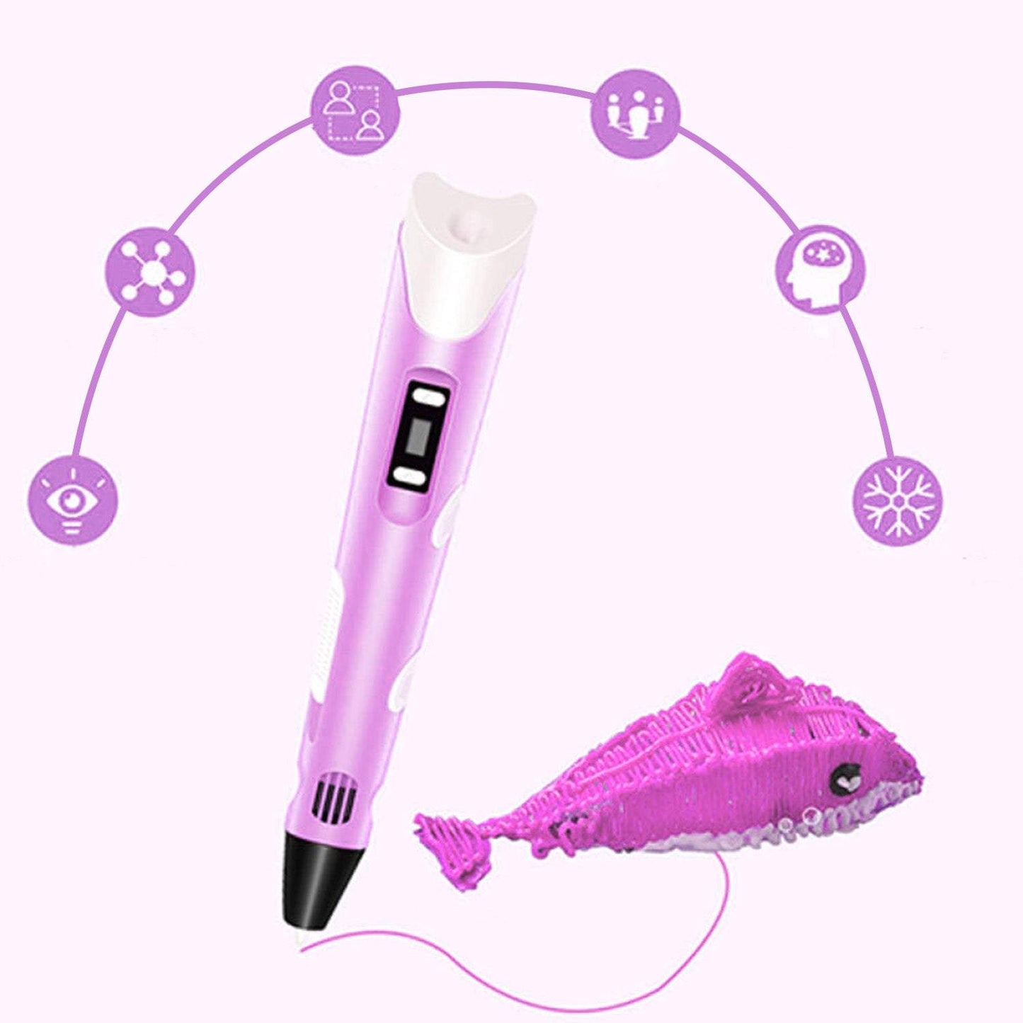 3D pildspalva + 120 metri krāsu un grāmata ar idejām