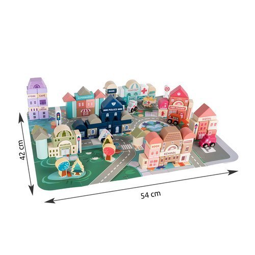 Koka bloki - pilsēta