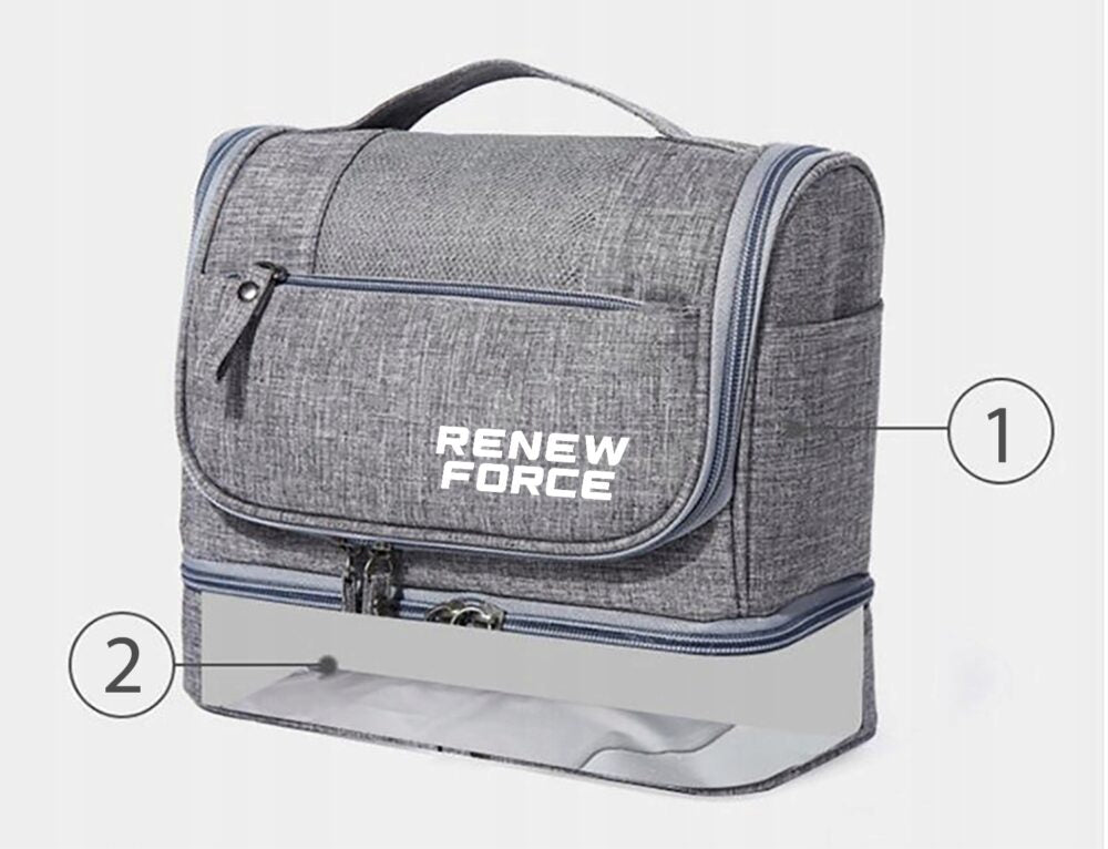 Kosmētikas soma pelēka