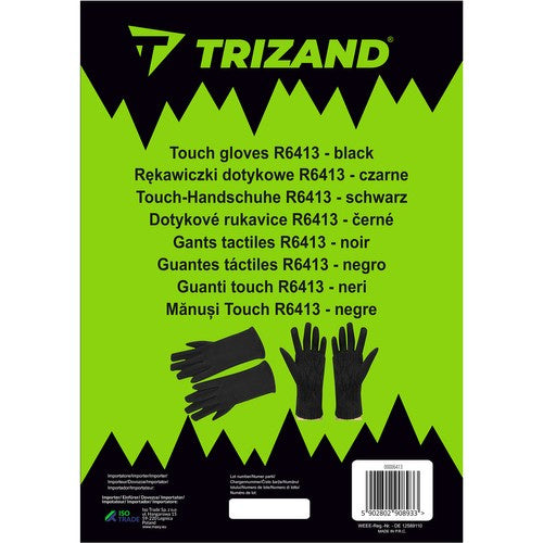 R6413 skārienekrāna cimdi - melni