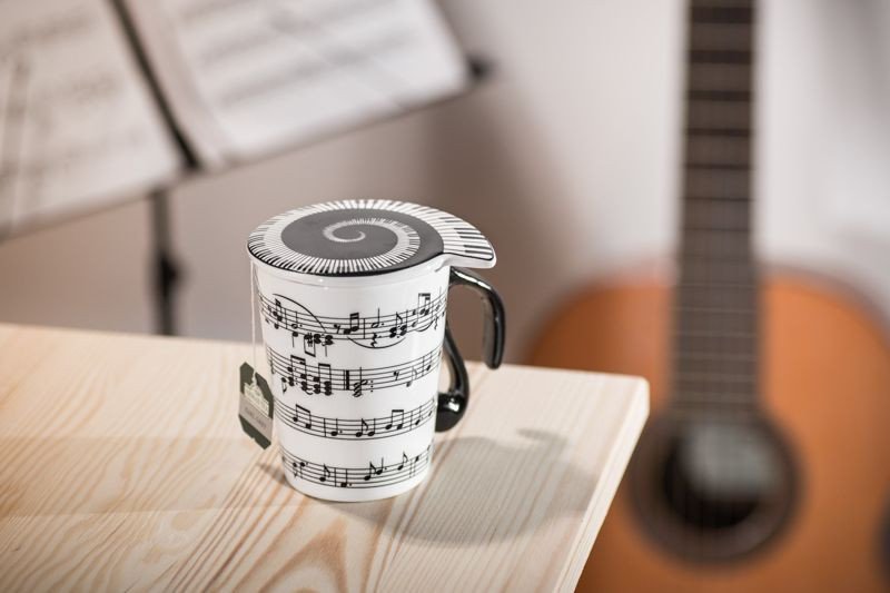Mūzikas krūze ar vāku - OVERTURE