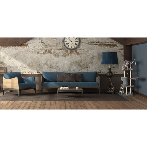 Kaķu koks 138 cm pelēks