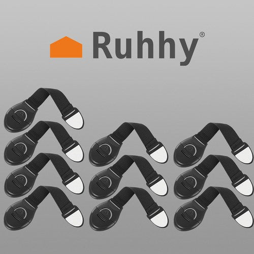 Drošība - Slēdzenes Skapjiem 10 GAB. Melnas