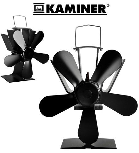 5 lāpstiņu kamīna ventilators