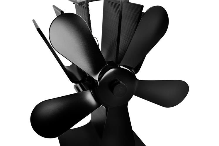 5 lāpstiņu kamīna ventilators