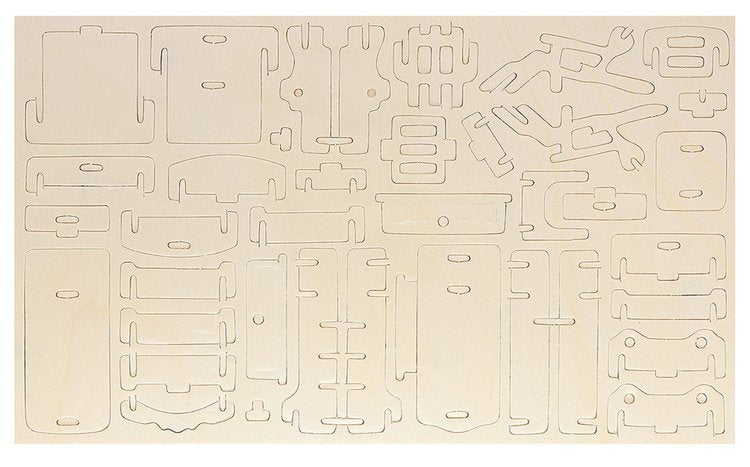 Koka leļļu mēbeļu komplekts, 34 detaļas