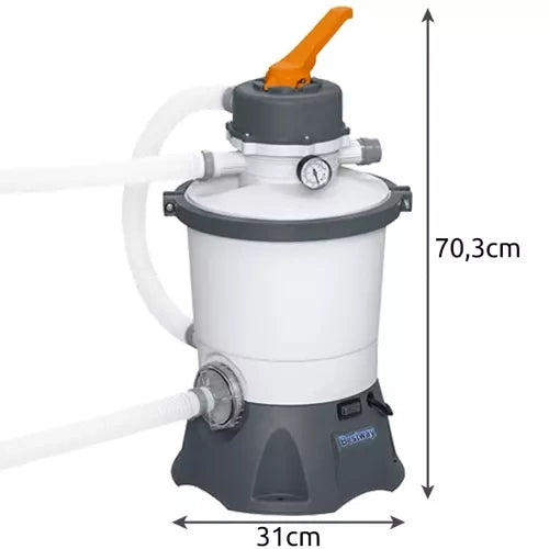 Smilšu sūknis peldbaseiniem, 3028 l/h, Bestway