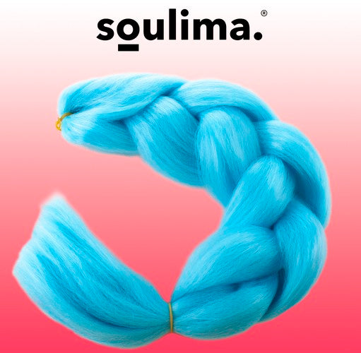 Sintētiskās matu bizes - zilas