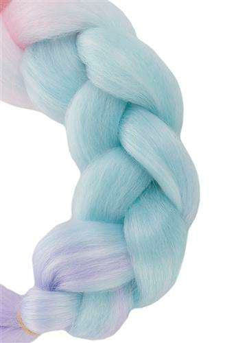 Sintētiskās matu bizes Ombre Rozā/baltā/violetā W10341