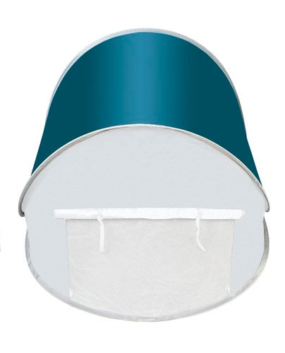 Pludmales telts 145x100x70cm - tirkīzzila - pelēka