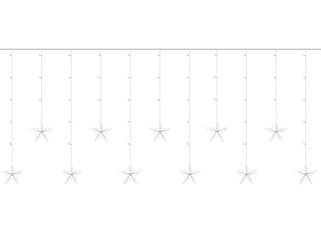 Gaismas aizkars 108 gaismas diodes - auksti balta 31 V Kś11322