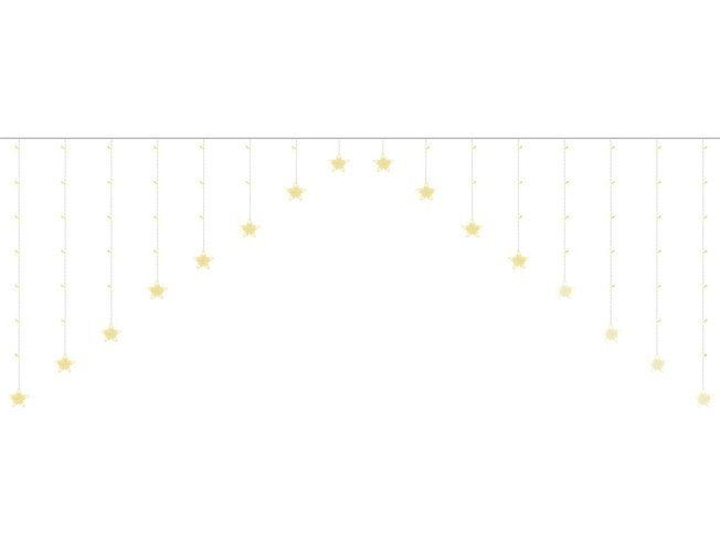 Gaismas aizkars 136 gaismas diodes - silti balta 31 V Kś11337