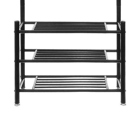 Drēbju pakaramais - statīvs ar apavu plauktu