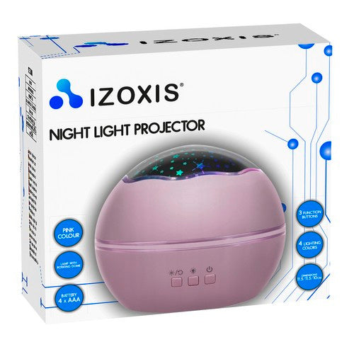 Naktslampiņa ar projektoru - rozā Lp16859