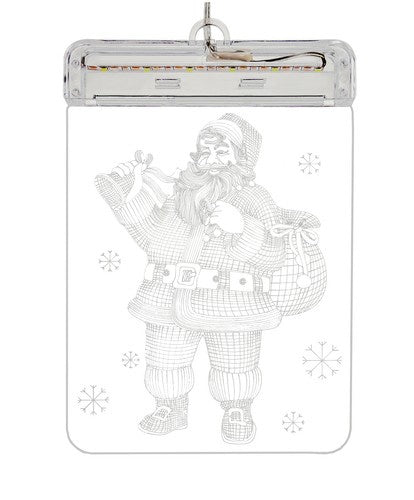 Vitrāžas LED 3D - Ziemassvētku vecītis