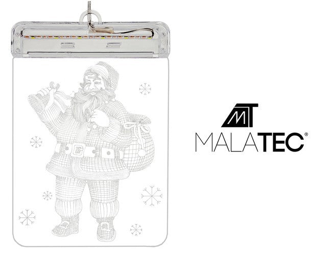 Vitrāžas LED 3D - Ziemassvētku vecītis