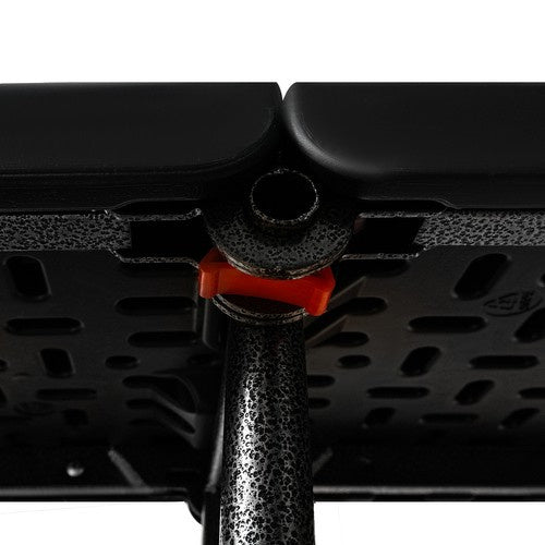 Saliekams dārza galds 180 cm + 2 soliņi - melns