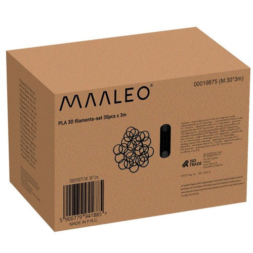 PLA 3D kvēldiegs - 30 gab. x 3 m