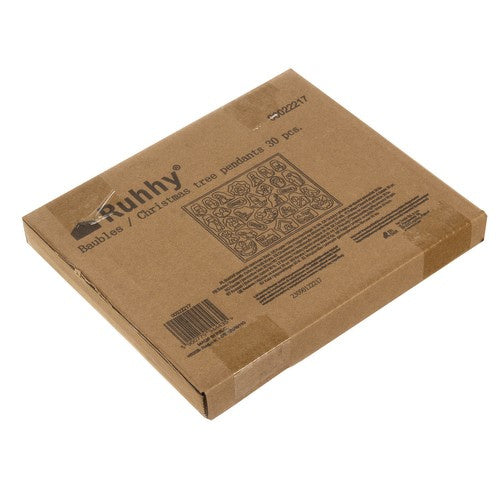 Koka piekariņi / Ziemassvētku eglītes bumbiņas 30 gab.