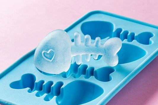 Ledus paplāte FISHBONES - ZILS