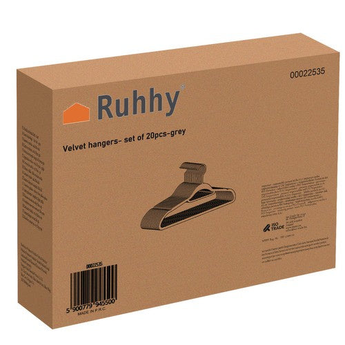 Drēbju pakaramais 20 gab. - melns Ruhhy