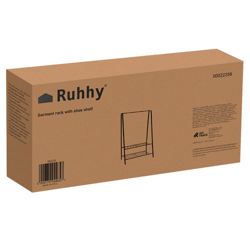 Drēbju pakaramais - statīvs ar apavu plauktu