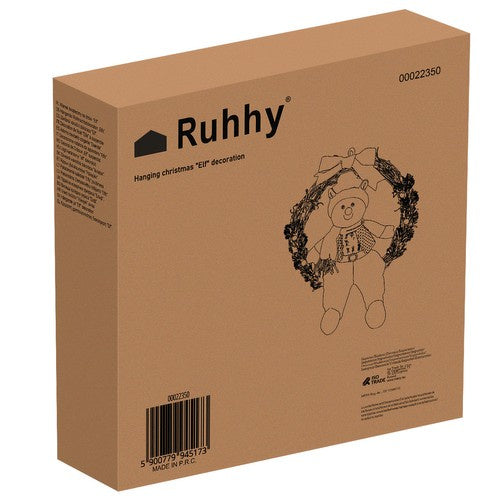 Ziemassvētku vainags durvīm - "elfs" Ruhhy