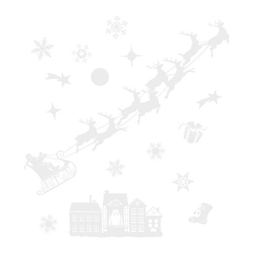 Ziemassvētku logu uzlīmes Ruhhy