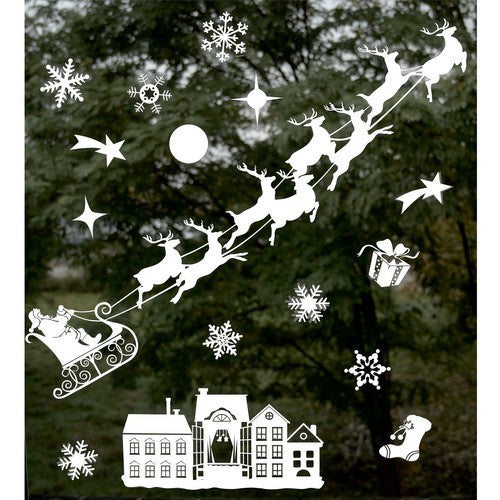 Ziemassvētku logu uzlīmes Ruhhy